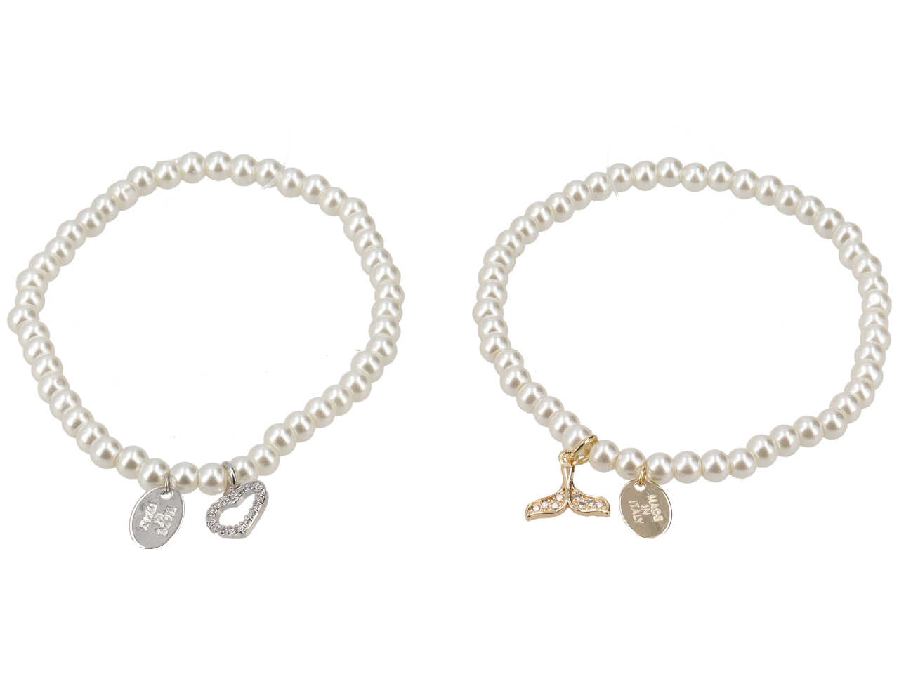 Bracciale in vetro piu' rame piu' zirconi