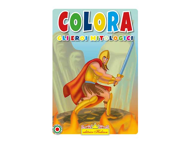 Libro colora gli eroi mitologici
