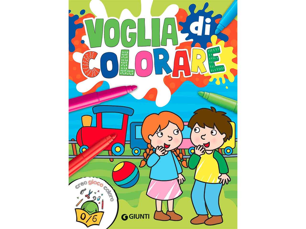 Libro giunti editore coloring voglia di colorare! maxialbi zerosei