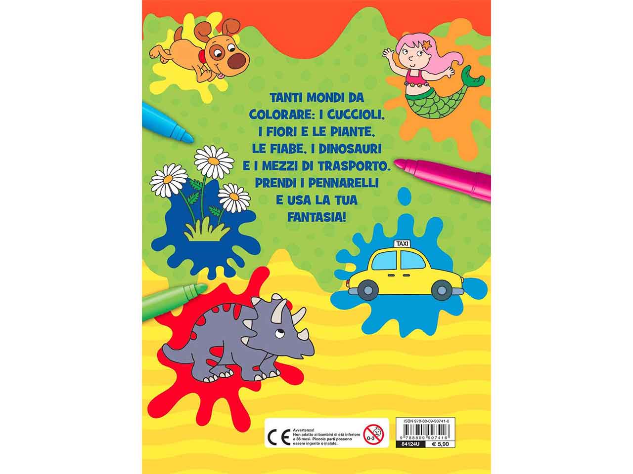Libro giunti editore coloring voglia di colorare! maxialbi zerosei