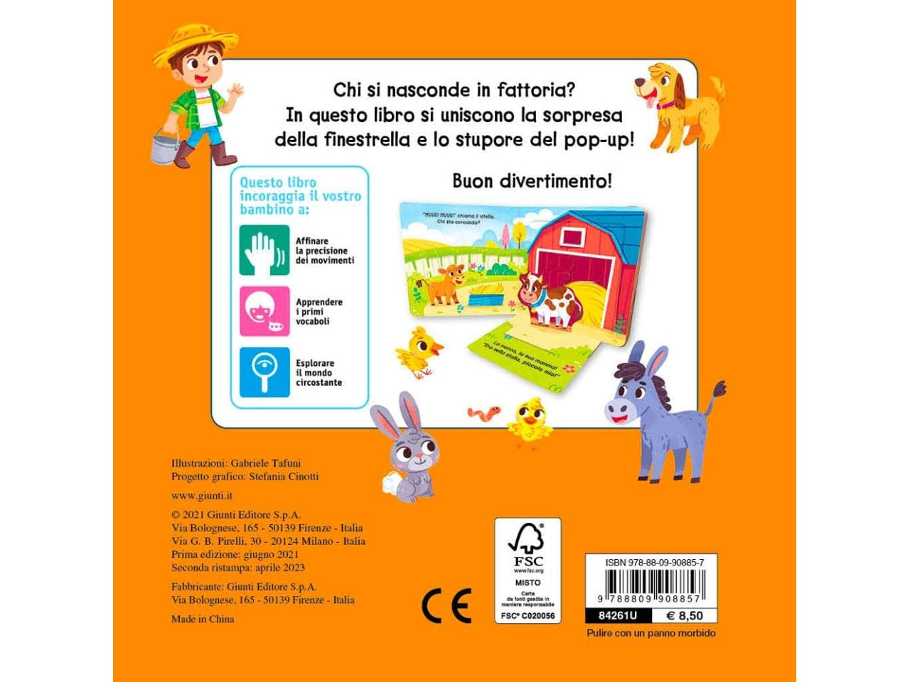 Libro giunti editore finestrelle con pop up la fattoria