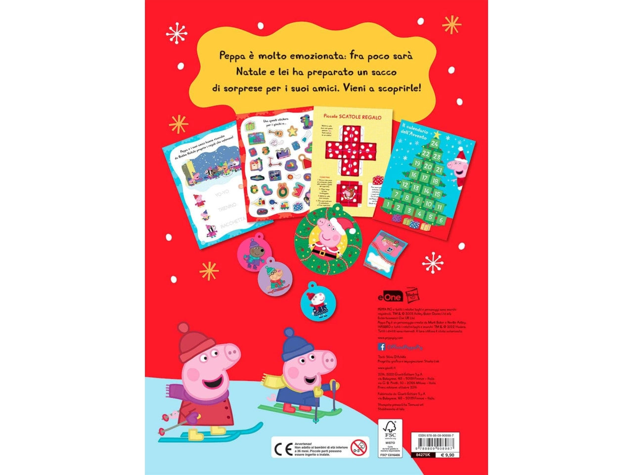 Libro giunti editore peppa pig gioca a natale con peppa