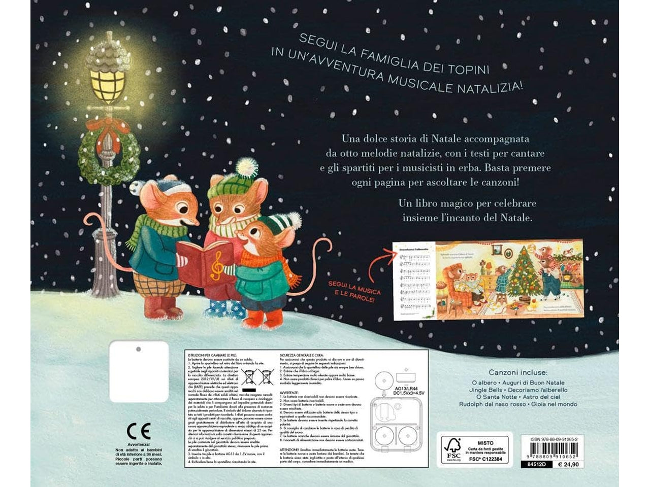 Libro giunti editore le strenne - sonori canzoni del natale