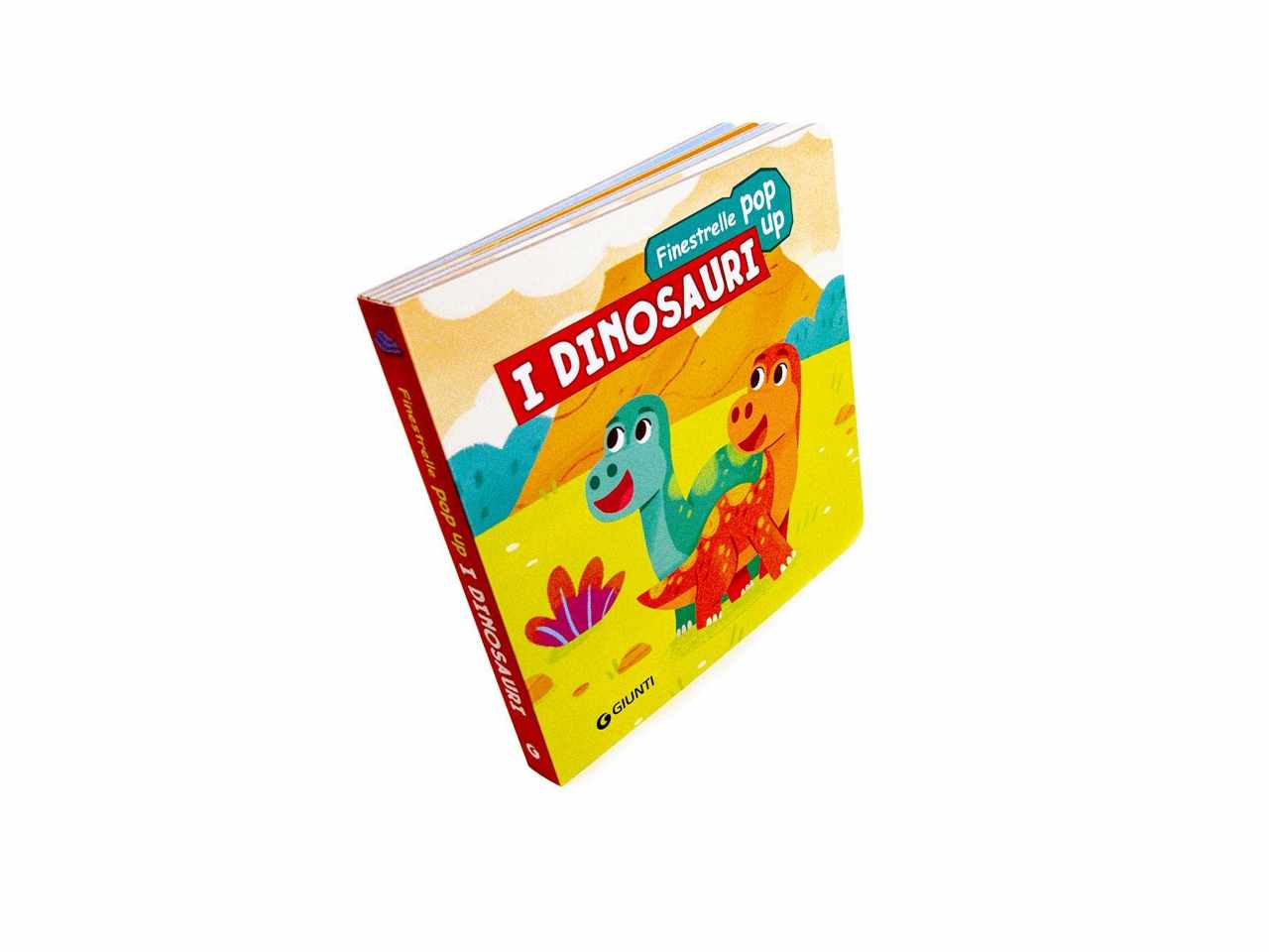 Libro giunti editore finestrelle con pop up dinosauri e finestrelle pop up