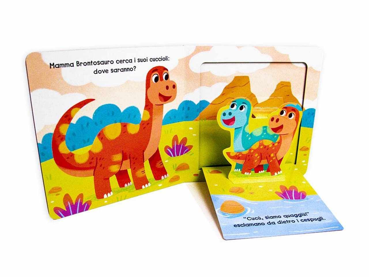 Libro giunti editore finestrelle con pop up dinosauri e finestrelle pop up