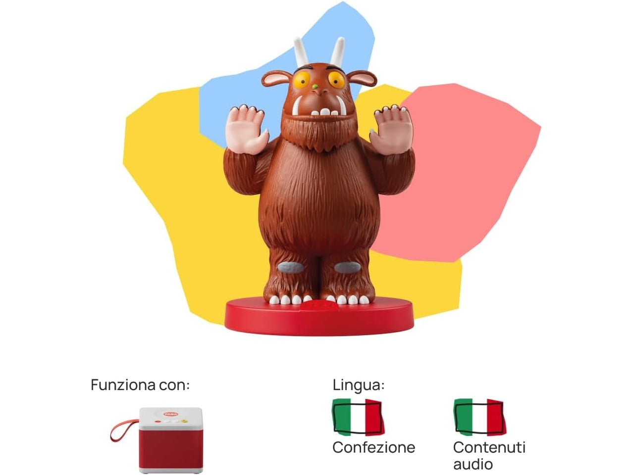 Personaggio Sonoro ll Gruffalò - Storie Sonore - Giocattolo, Contenuti Educativi, Versione Italiana, Bambini 3+ anni | FABA