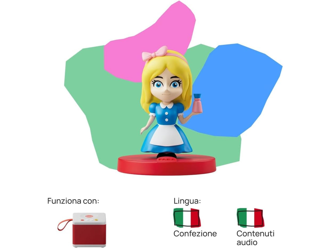 Personaggio Sonoro - Alice e un'altra storia - Storie Sonore - Giocattolo, Contentuti Educativi, Versione Italiana, Bambini 4+ anni | FABA