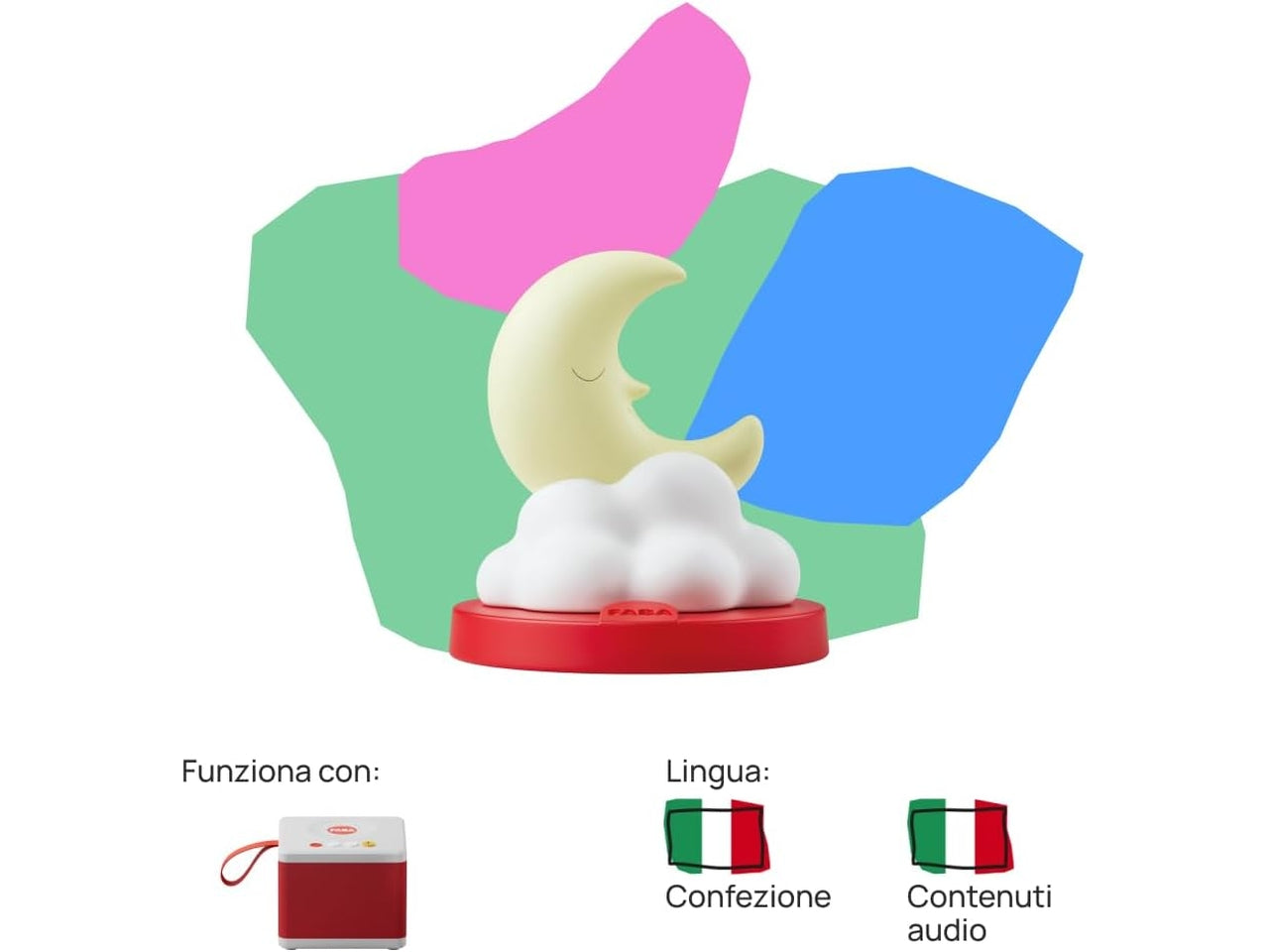 Personaggio Sonoro  Storie della buonanotte  Storie e fiabe sonore  Giocattolo con Contenuto Educativo, Bambini e bambine 3-5 anni, Versione Italiana | FABA