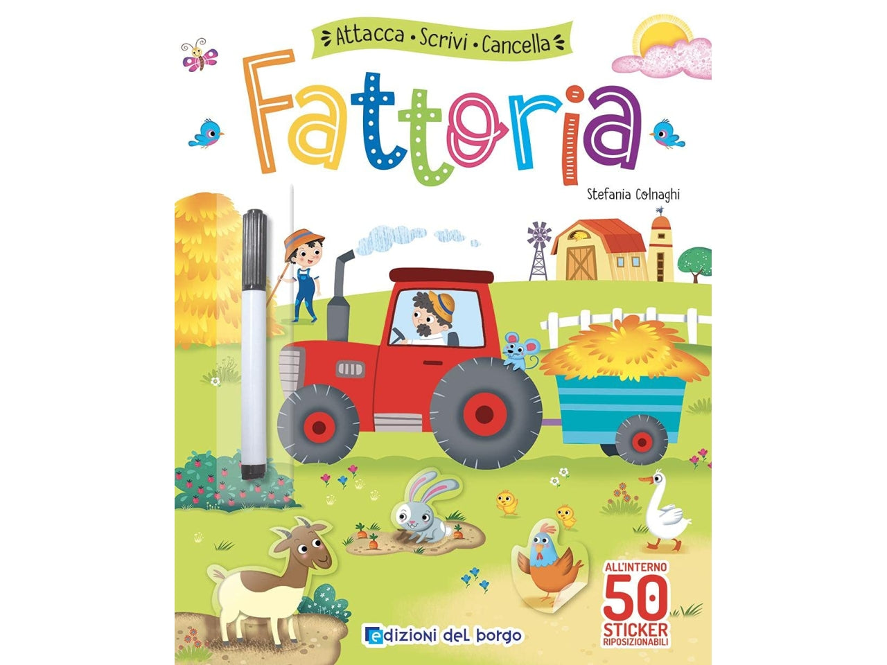 Libro edizioni del borgo attacca scrivi cancella fattoria