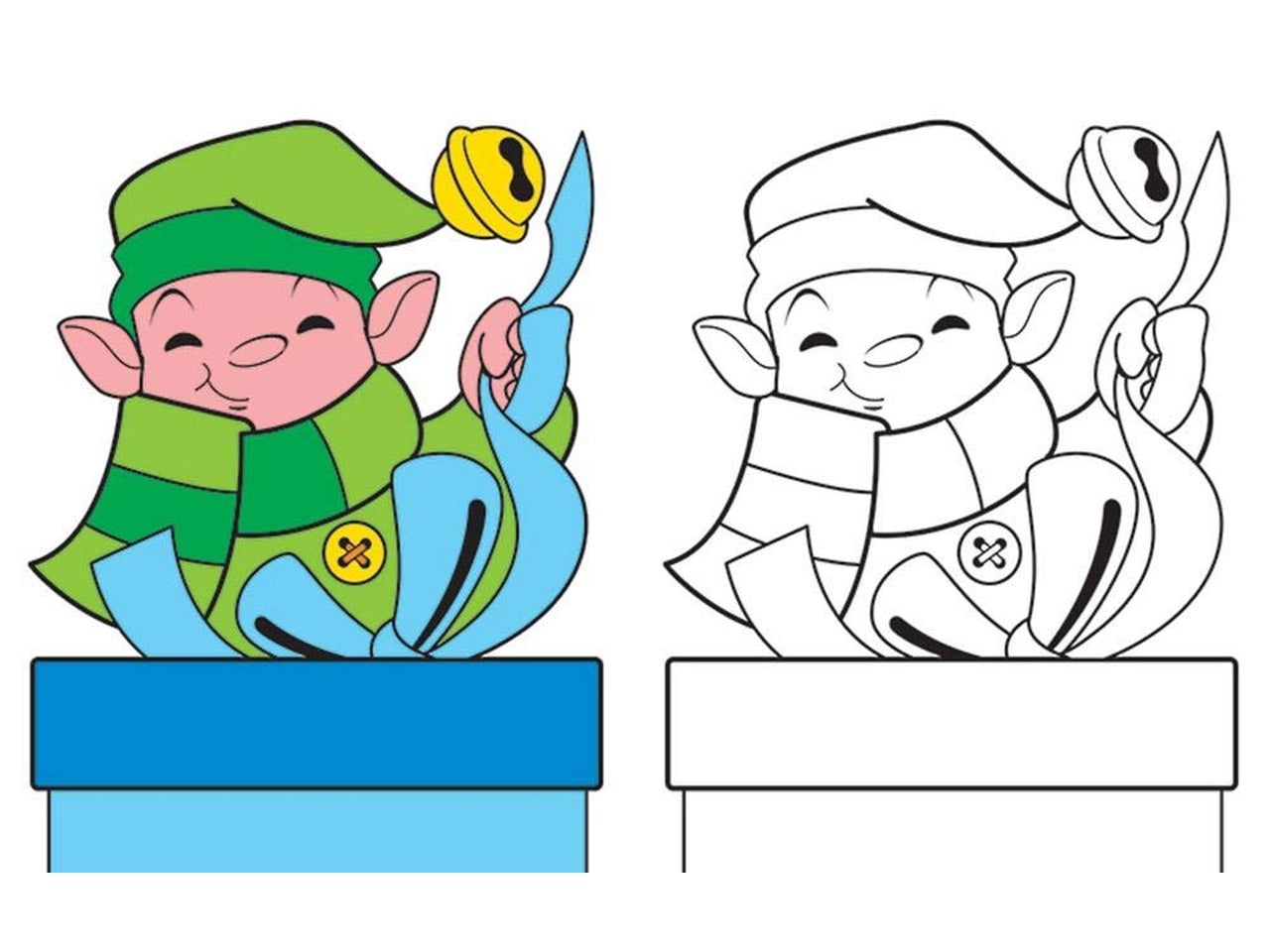 Libro edizioni del borgo colorare in 3d - natale