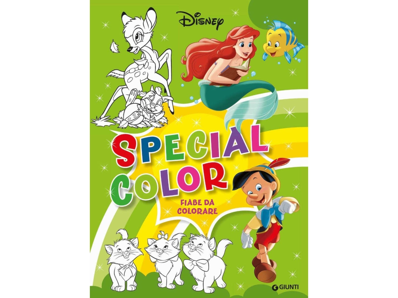 Libro walt disney maxi supercolor fiabe da colorare