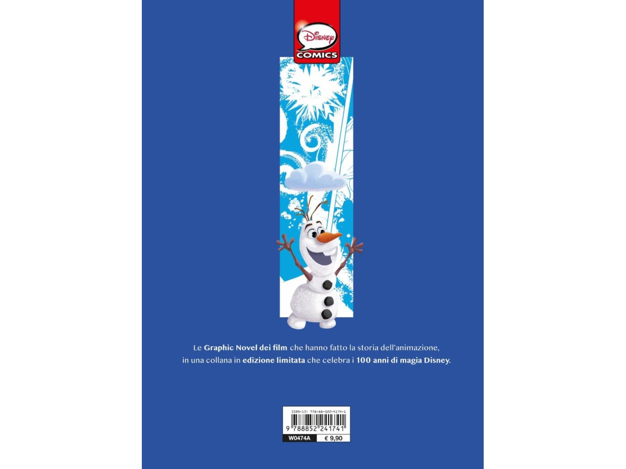Libro walt disney graphic novel d100 frozen storia a fumetti d100