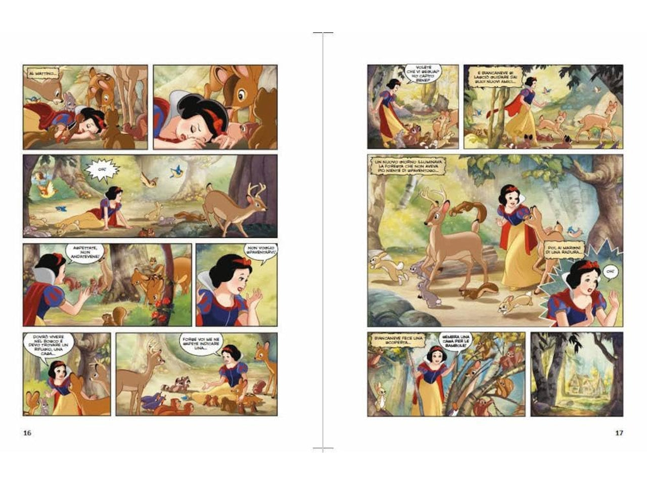 Libro walt disney graphic novel d100 biancaneve storia a fumetti d100