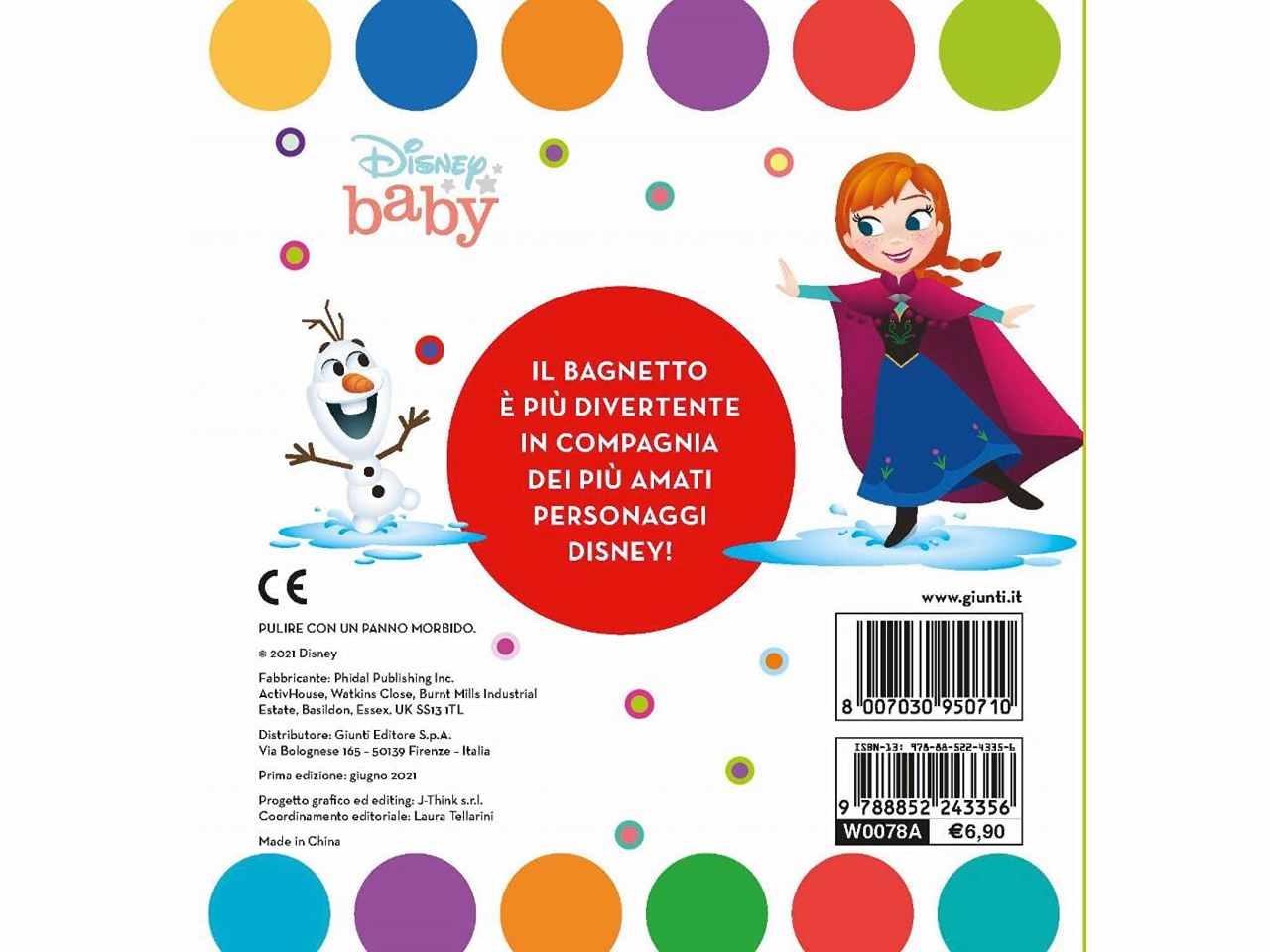 Libro walt disney ora del bagnetto disney baby libro bagno