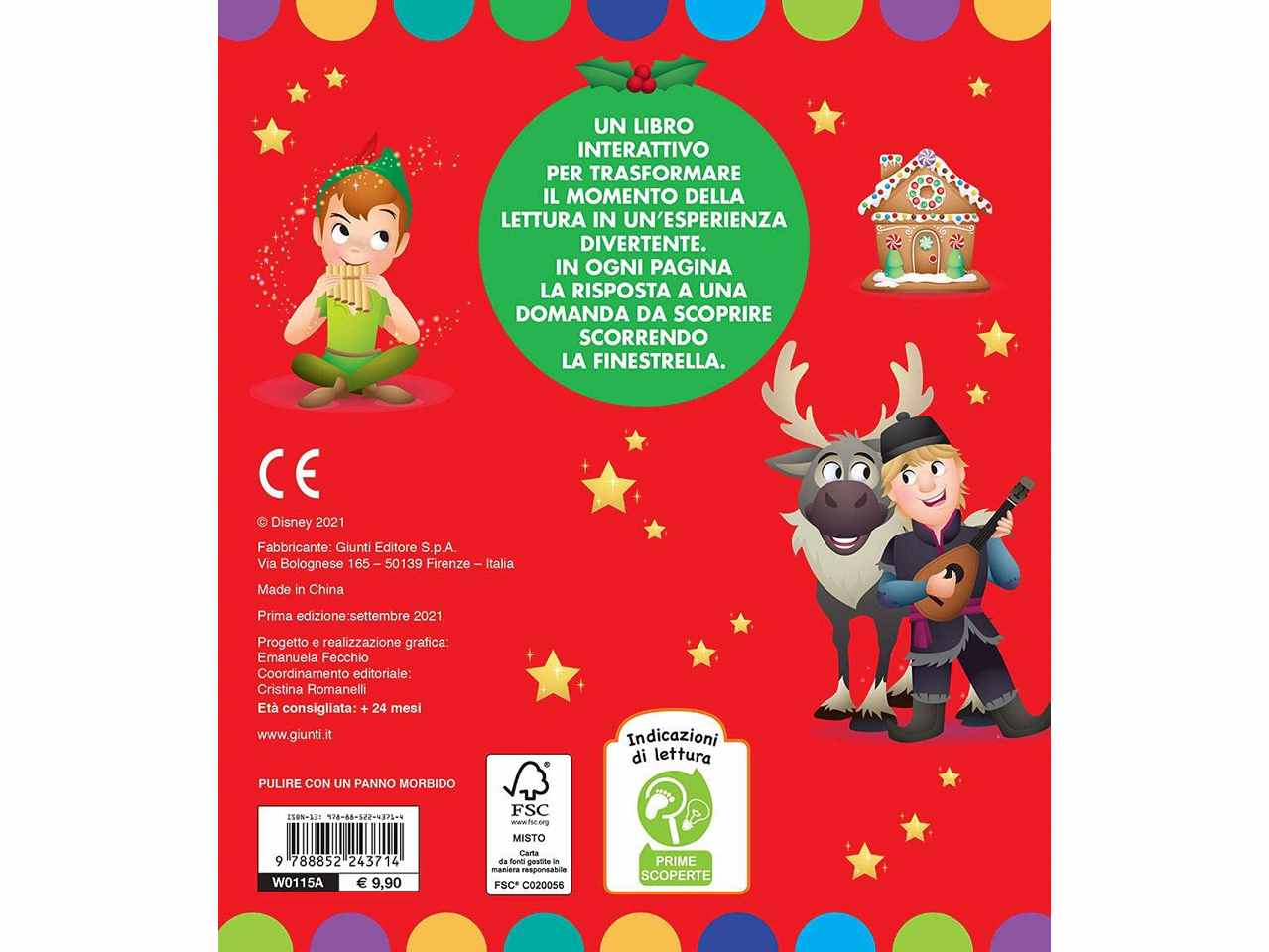 Libro walt disney scorri e scopri chi arriva a natale?