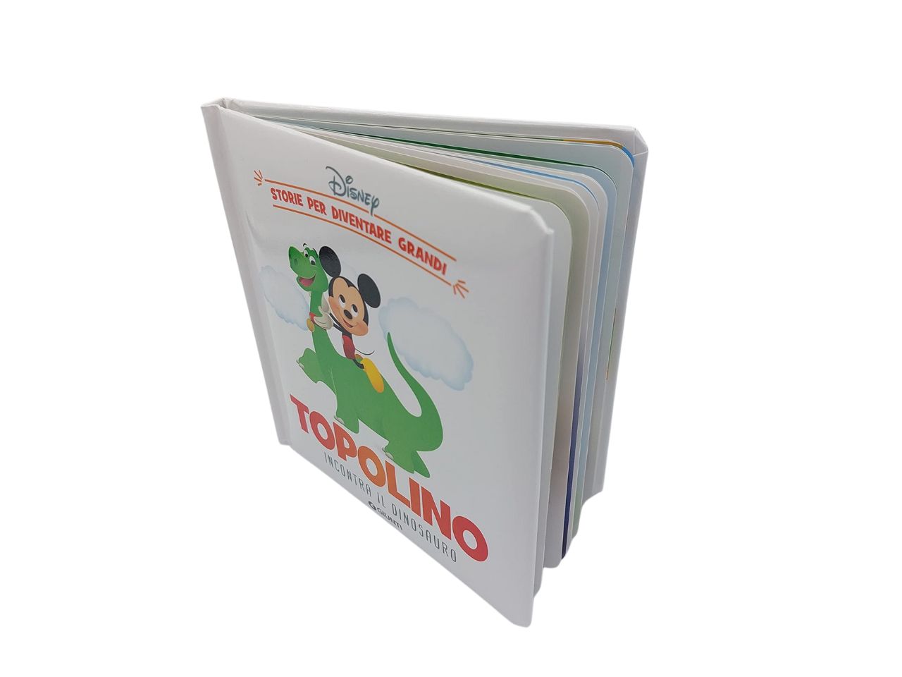 Libro topolino incontra il dinosauro