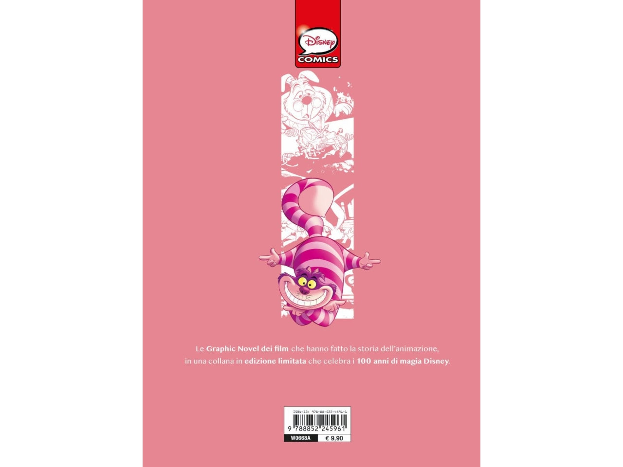 Libro walt disney graphic novel d100 alice storia a fumetti d100