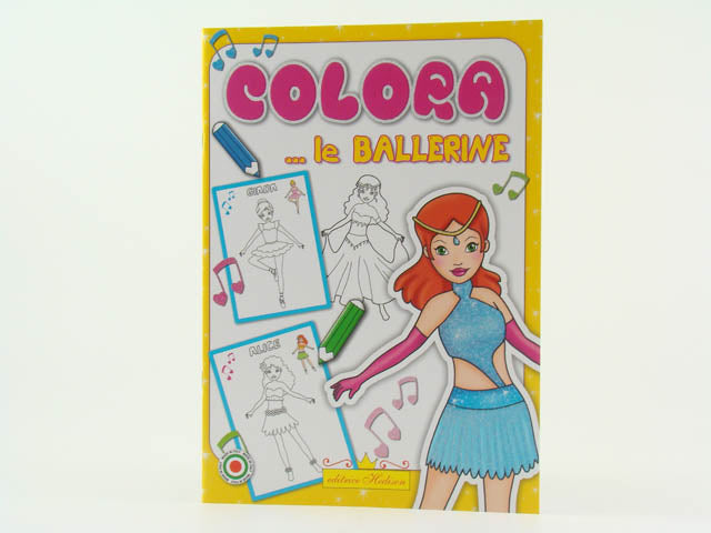 Libro colora le ballerine