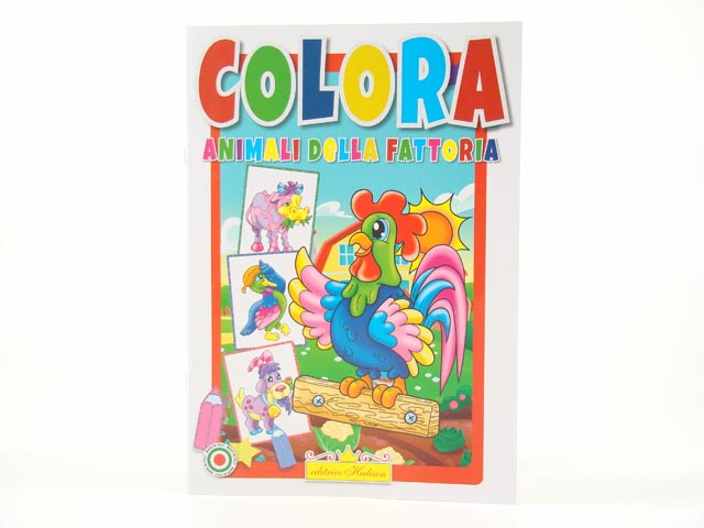 Libro colora animali della fattoria 6830
