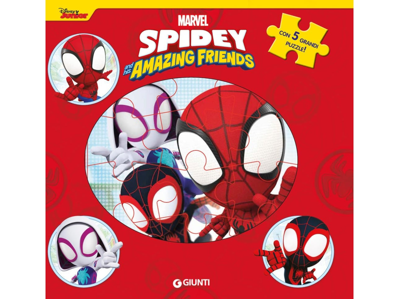 Libro walt disney marvel maxi puzzle spidey e i suoi amici