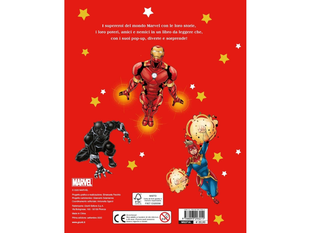 Libro walt disney marvel pop-up