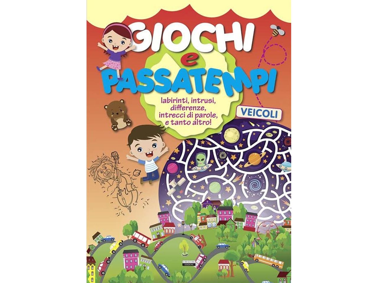 Libro giochi e passatempi. Veicoli. Labirinti, intrusi, differenze, intrecci di parole e tanto altro!