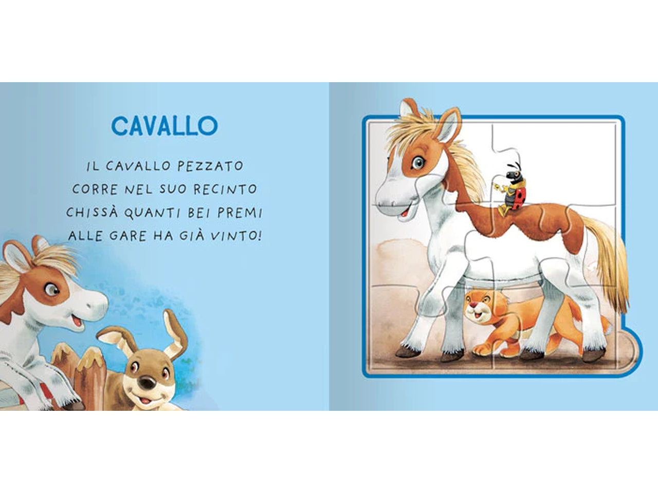 Libro dami editore libri puzzle pocket fattoria