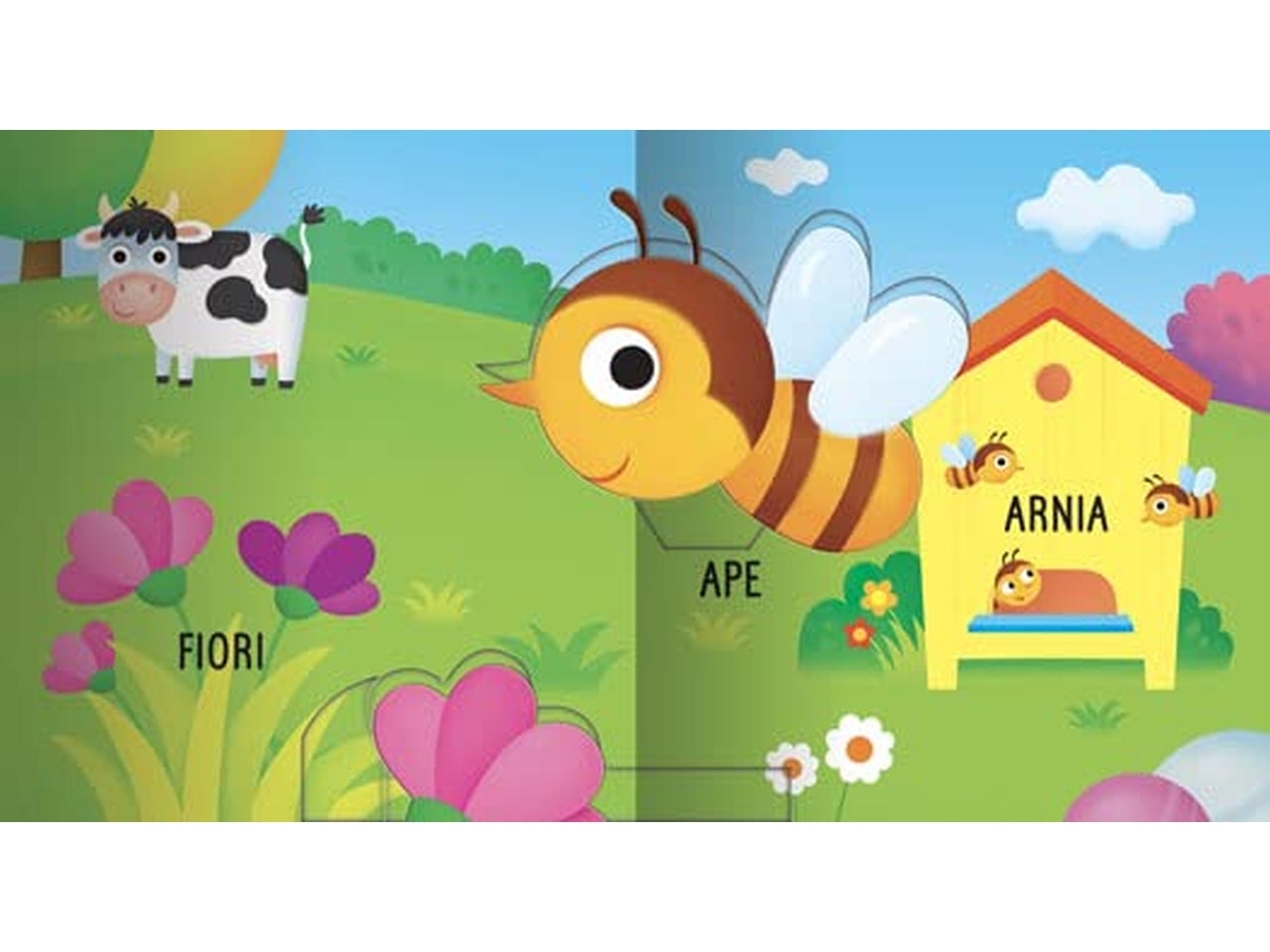 Libro dami editore mini pop-up animali in fattoria