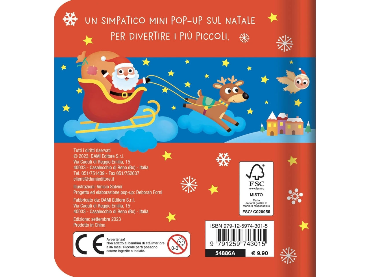Libro dami editore mini pop-up natale