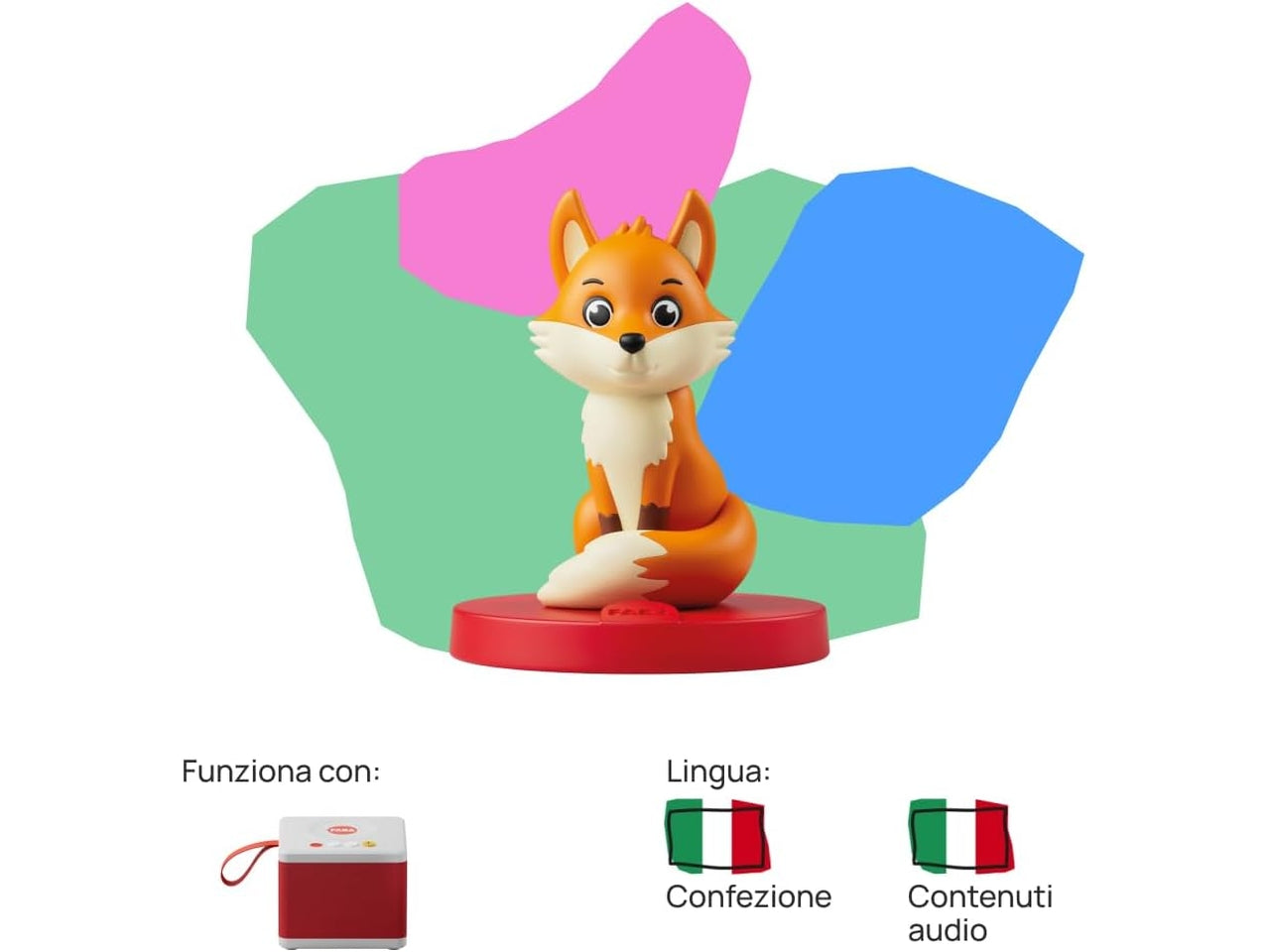 Personaggio Sonoro  Codarossa diventa grande  Storie e fiabe sonore per Bambini e bambine 3-5 anni, Giocattolo con Contenuto Educativo, Versione Italiana | FABA