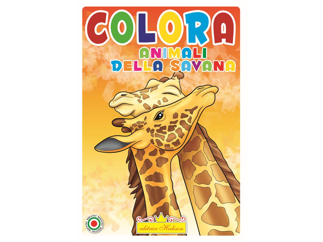 Libro colora animali della savana