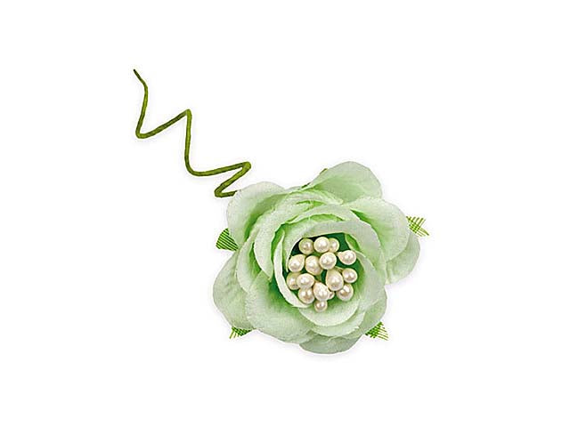 Rosellina c/pistilli verde 6 pezzi fb4827-30