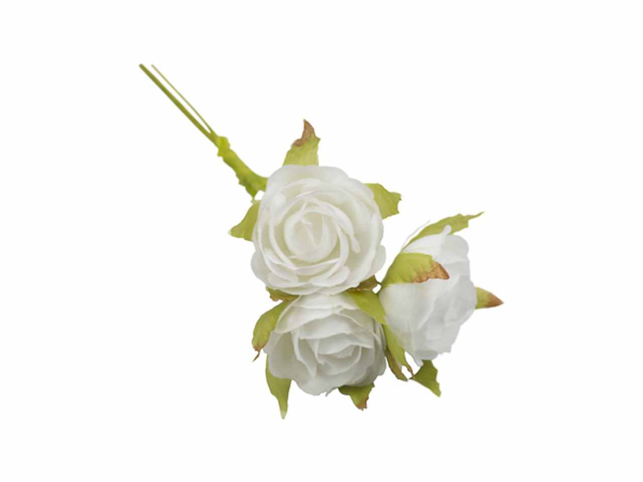 Rosellina vintage bianco 48 pezzi fb701-01