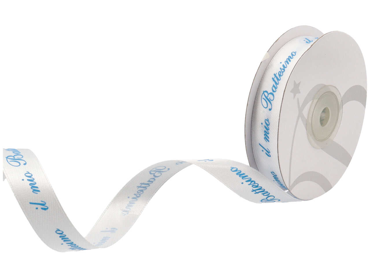 Nastro raso battesimo mm15x25mtc. ni53-04