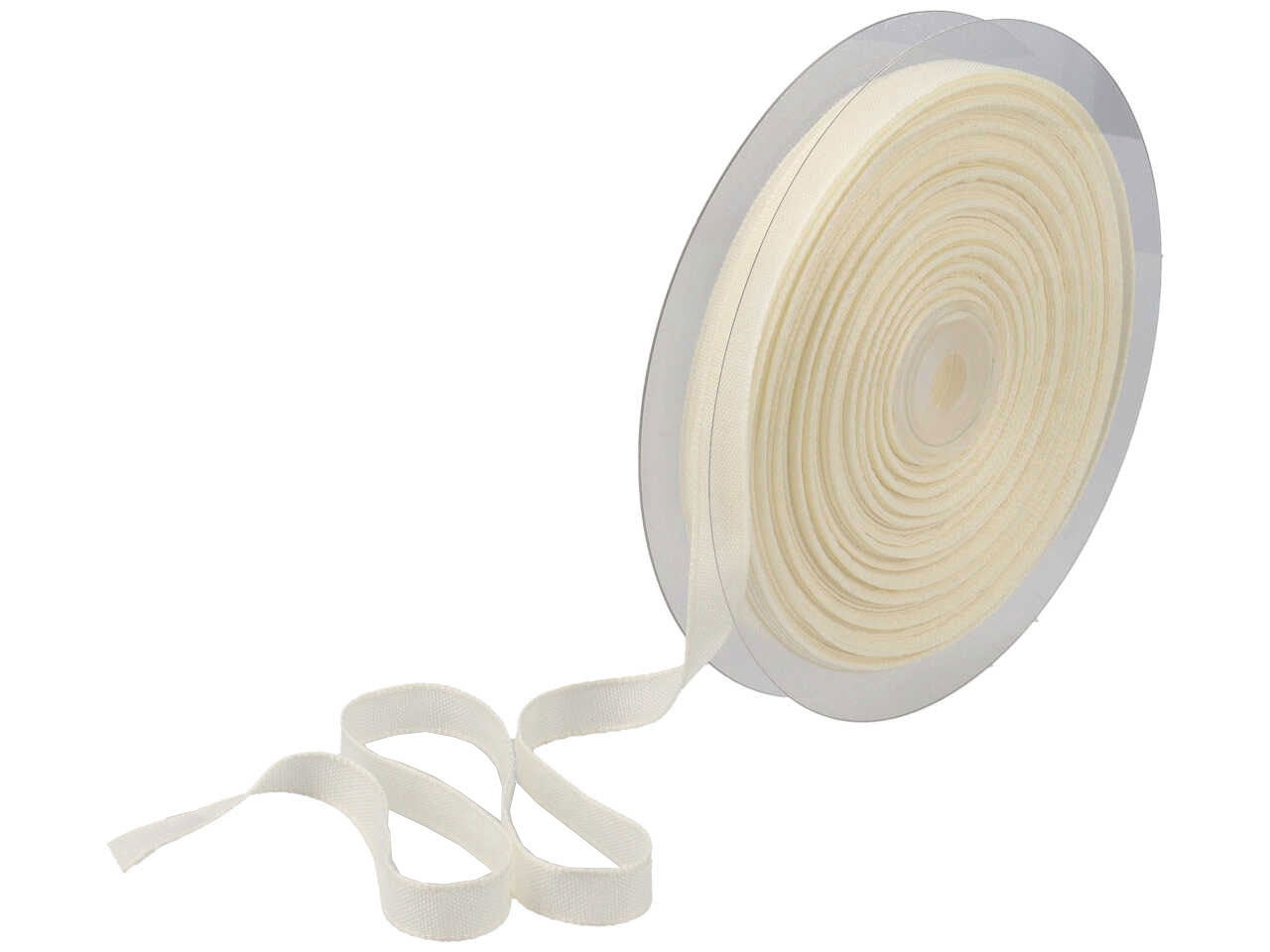 Nastro cotone chiffon mm10x50mtpanna ncc10-sm001
