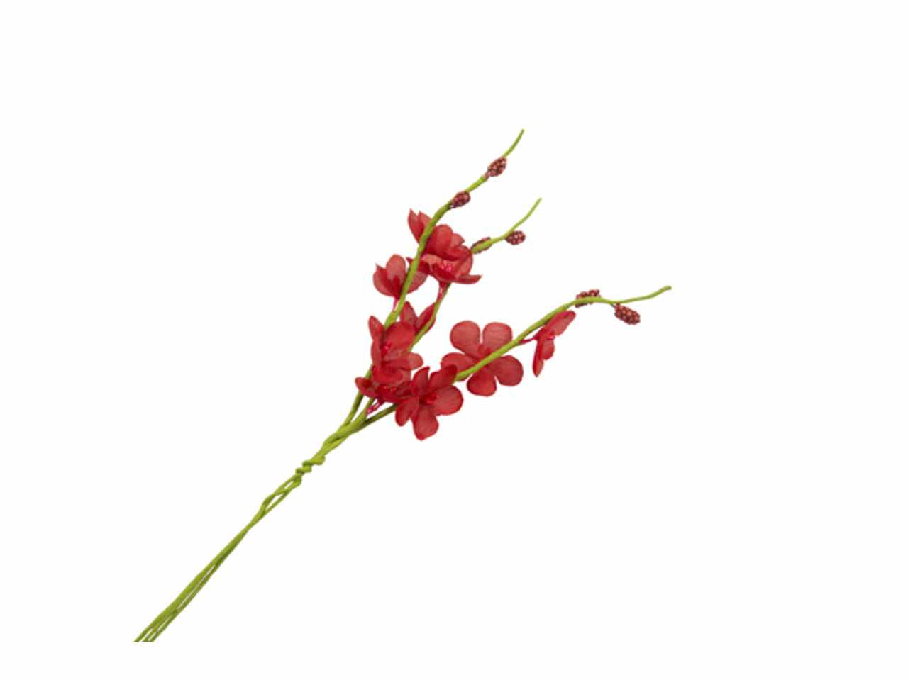 Rametto di mughetto colore rosso 36 pezzi