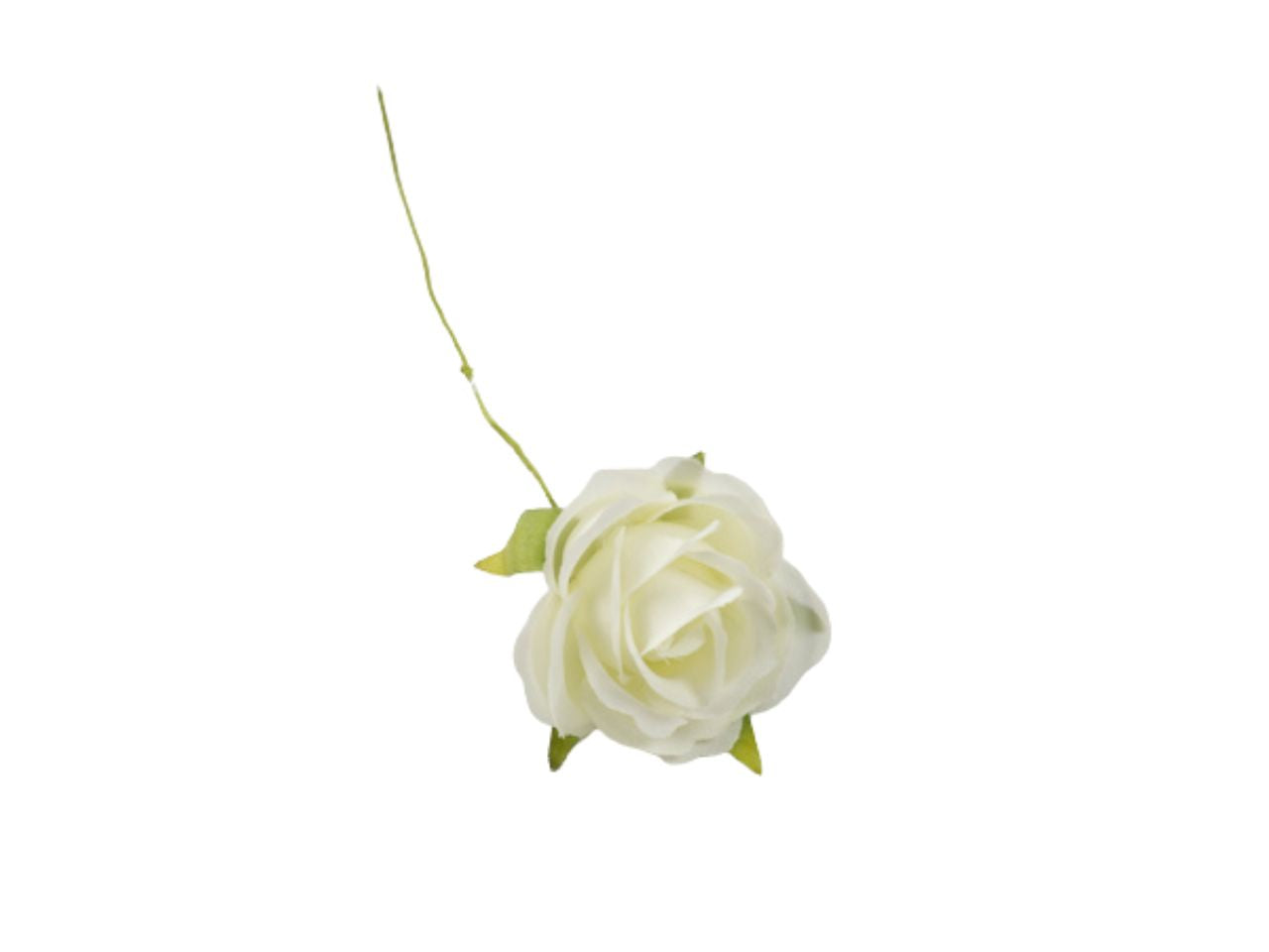Fiore bocciolo di rosa colore panna 36 pezzi
