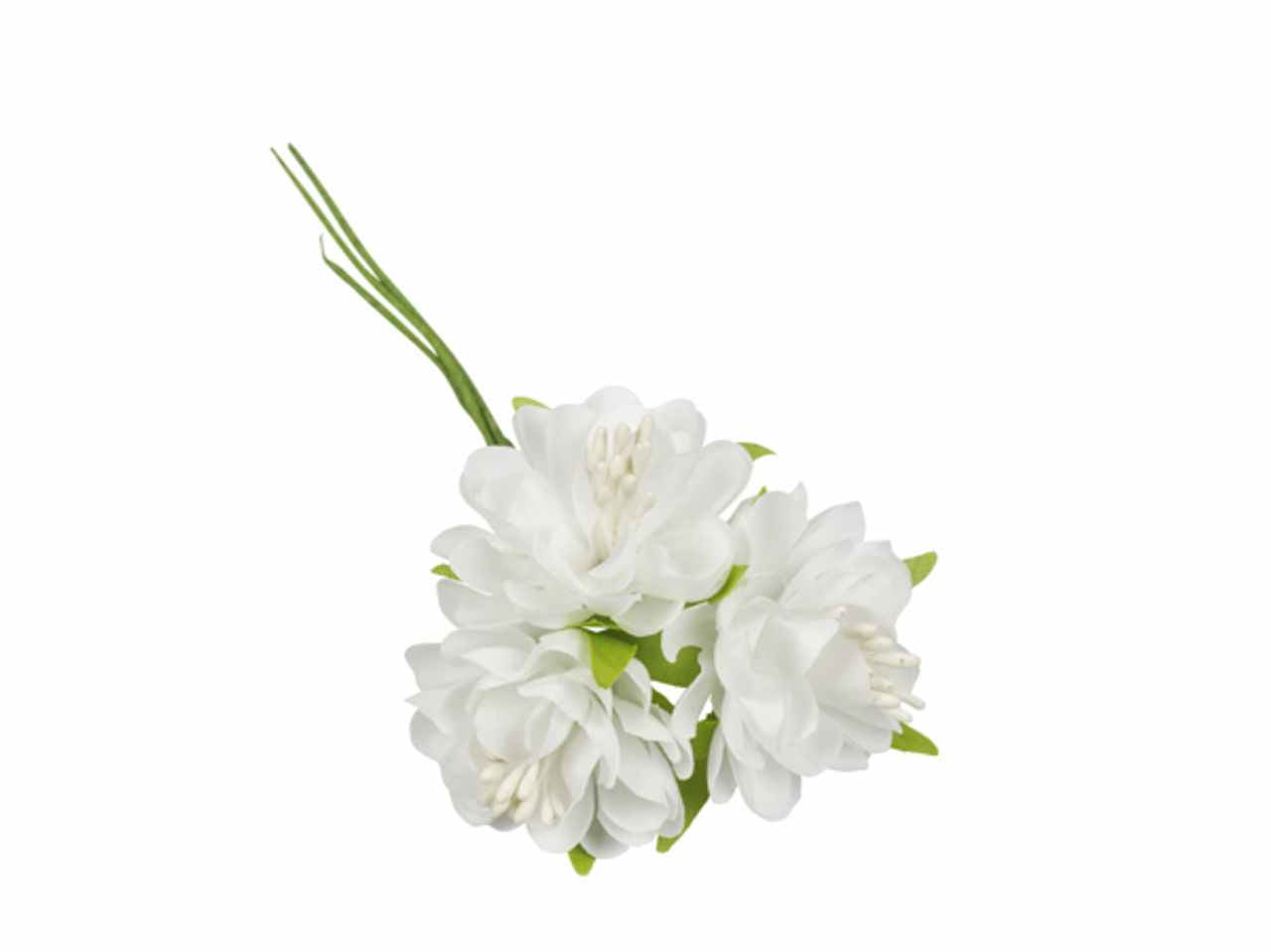 Fiore a petalo colore bianco 36 pezzi