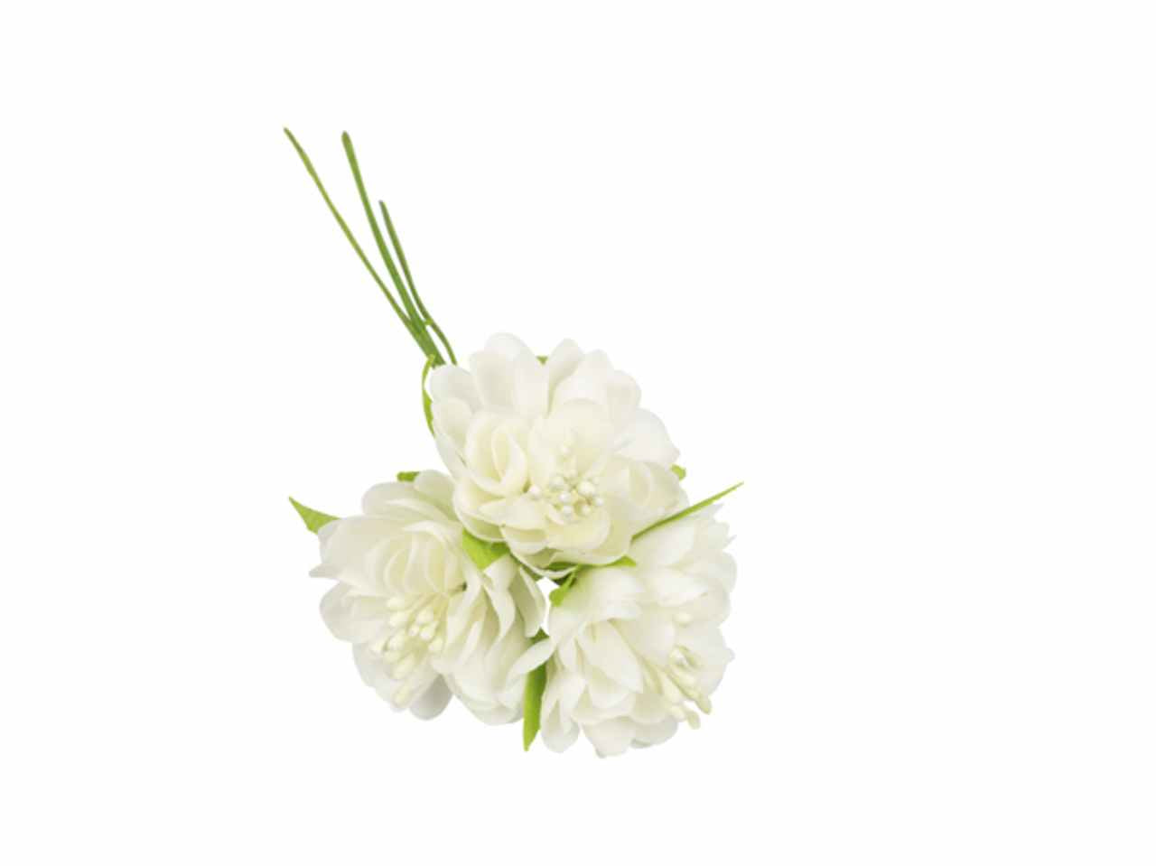 Fiore a petalo colore panna 36 pezzi
