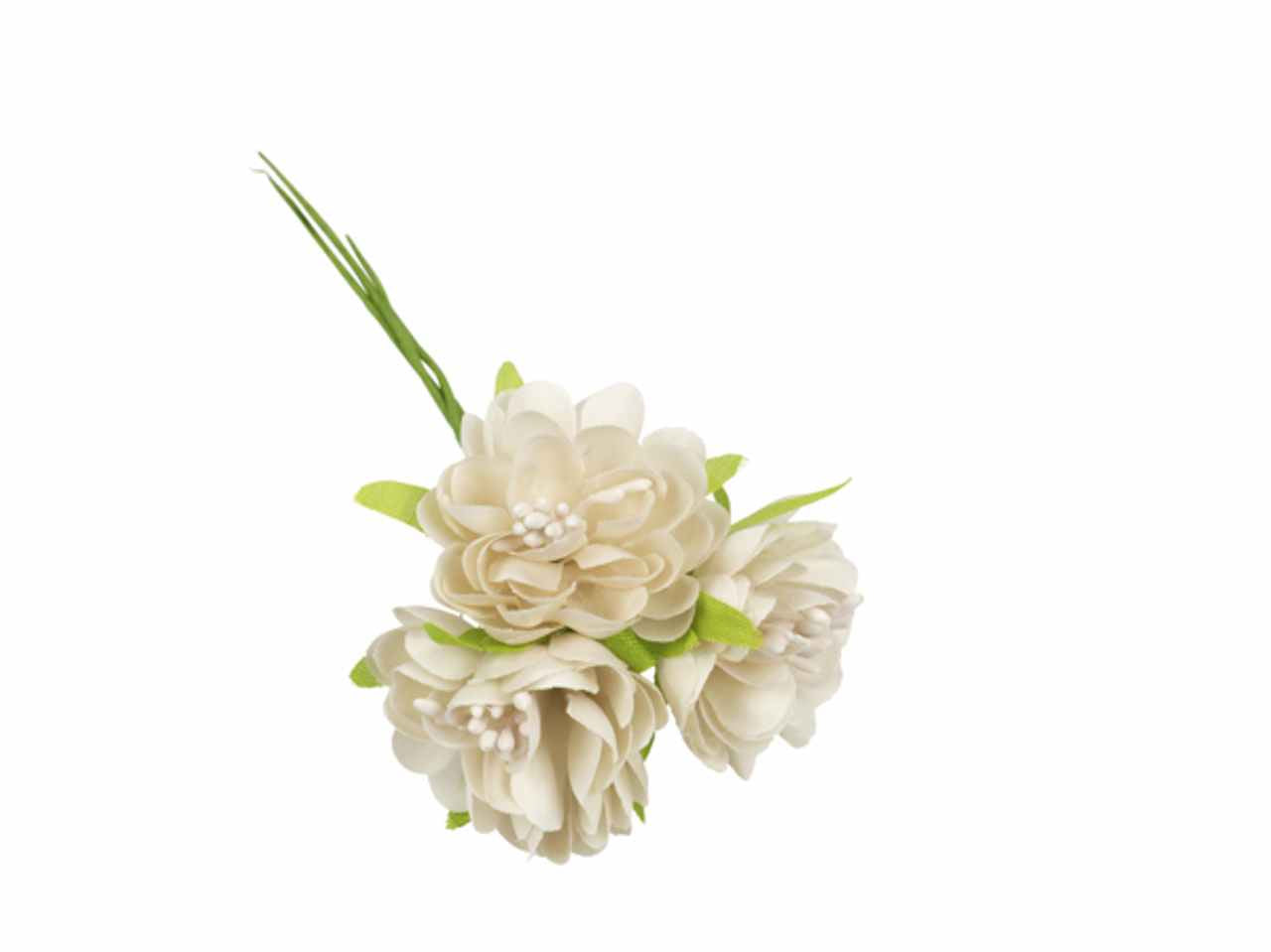 Fiore a petalo colore beige 36 pezzi