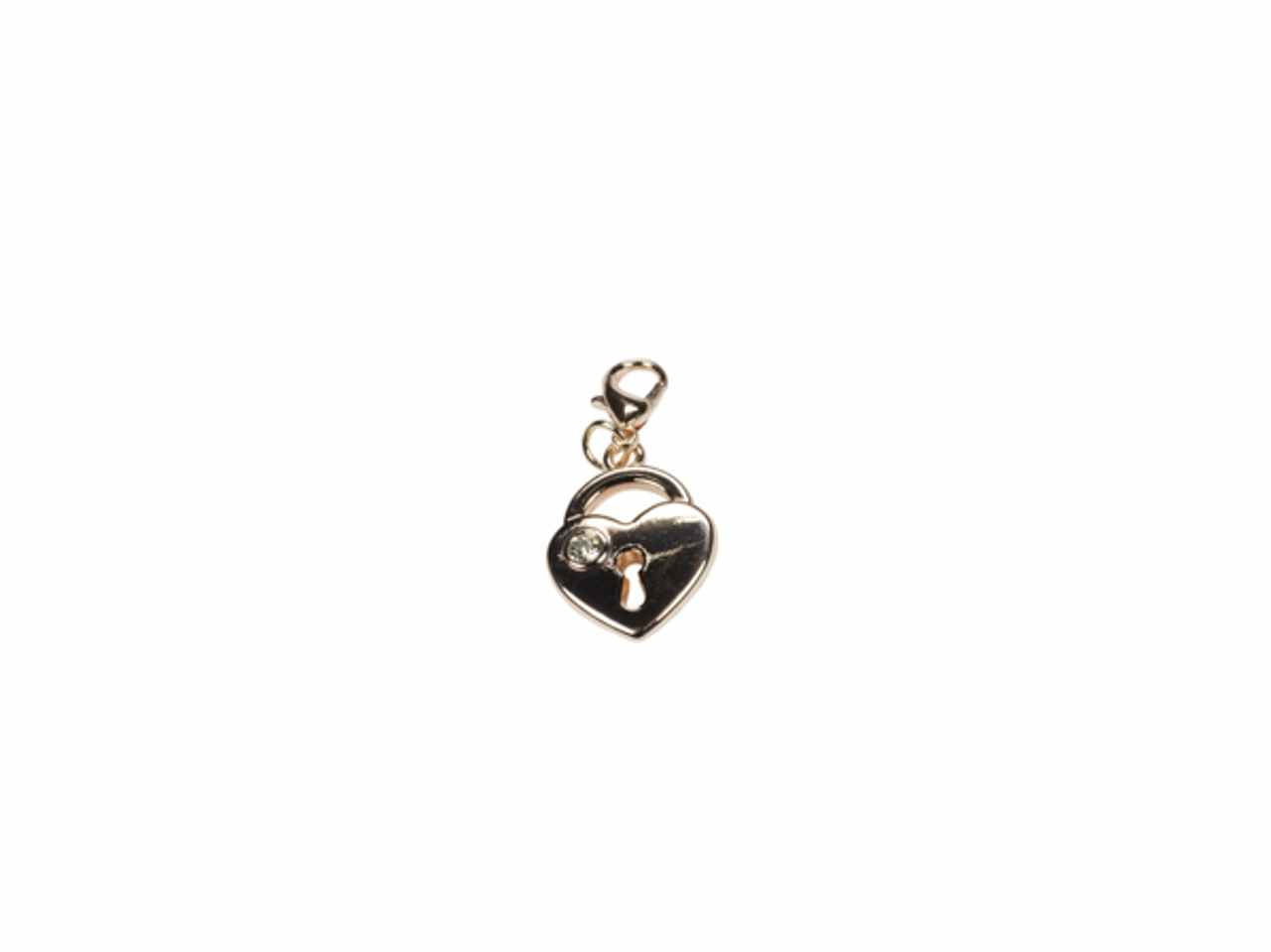 Charms cuore e lucchetto