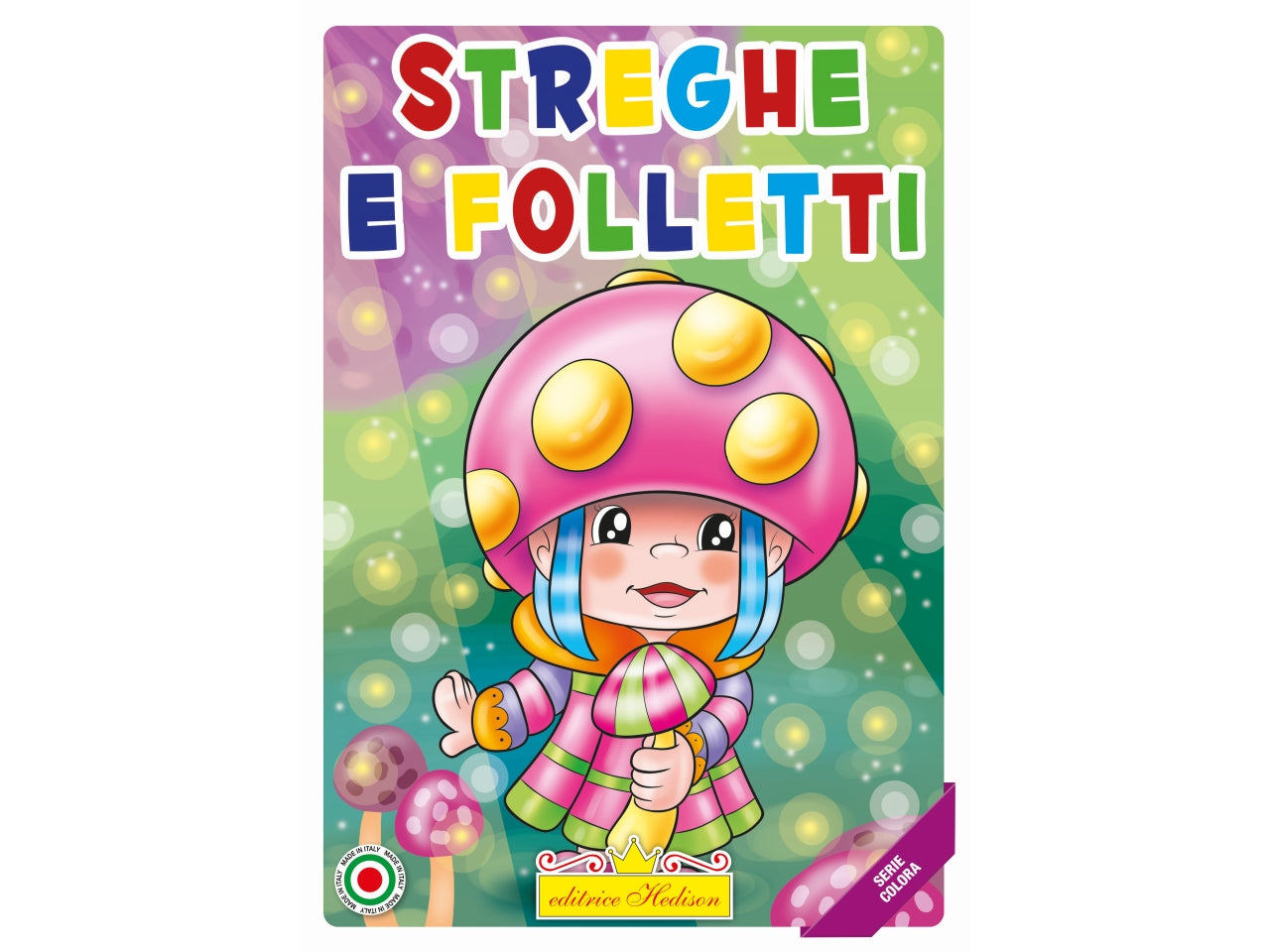 Libro colora streghe e folletti