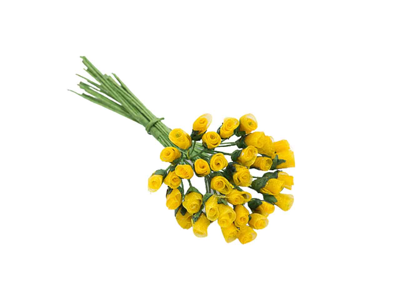 Fiorellino organza giallo oro 144 pezzi fb31775-11