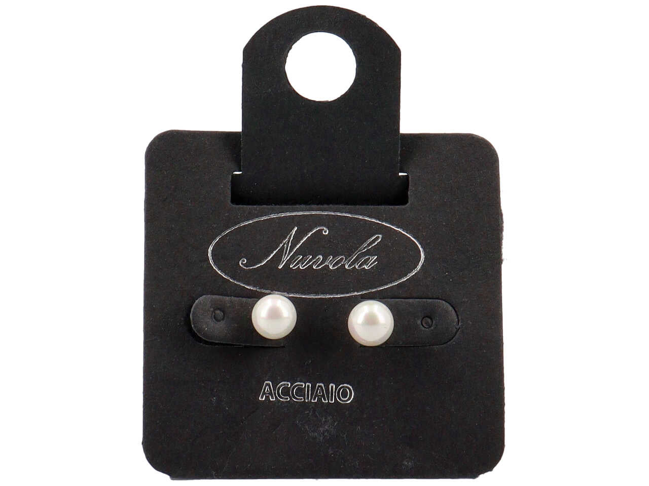Orecchini perla vetro 6mm