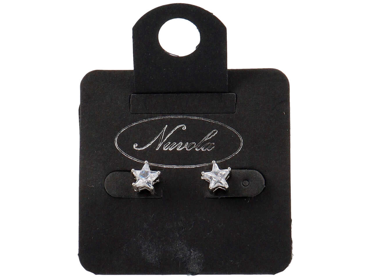 Orecchini punto luce a forma di stella 6mm