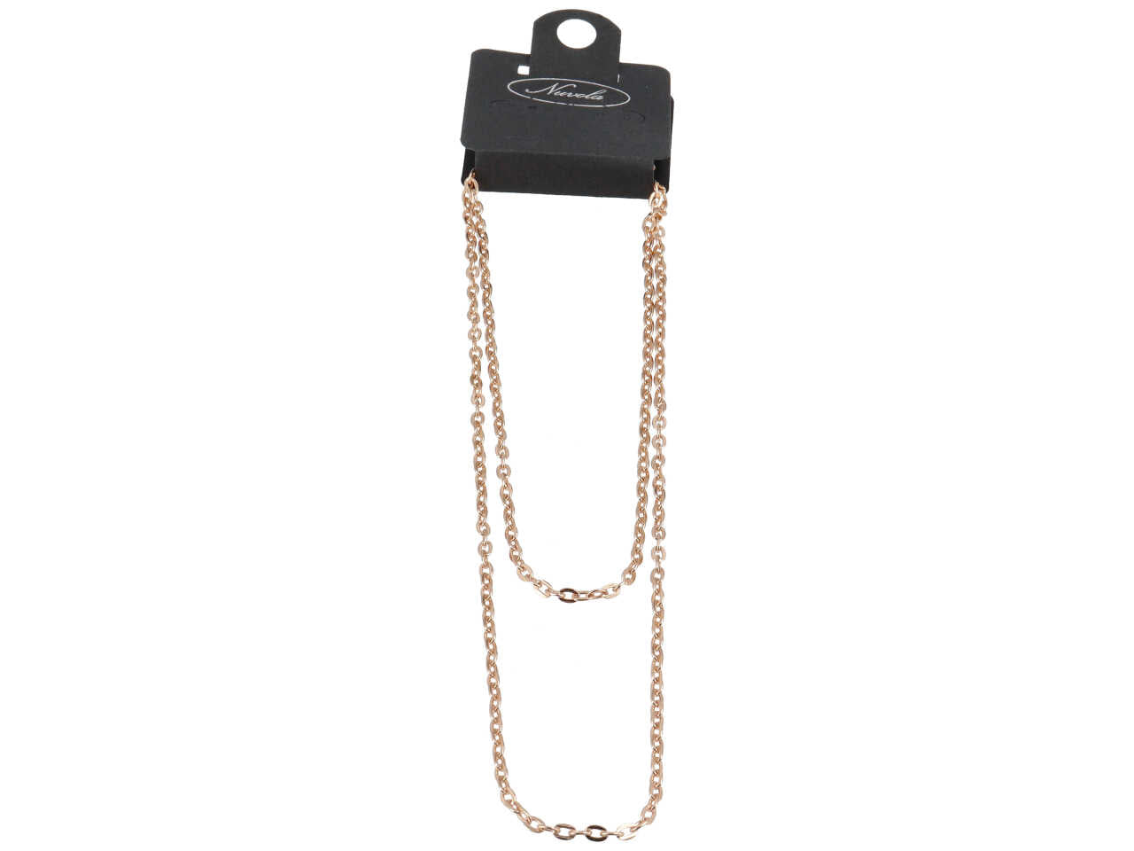 Collana a catena con maglia quadrata colore oro