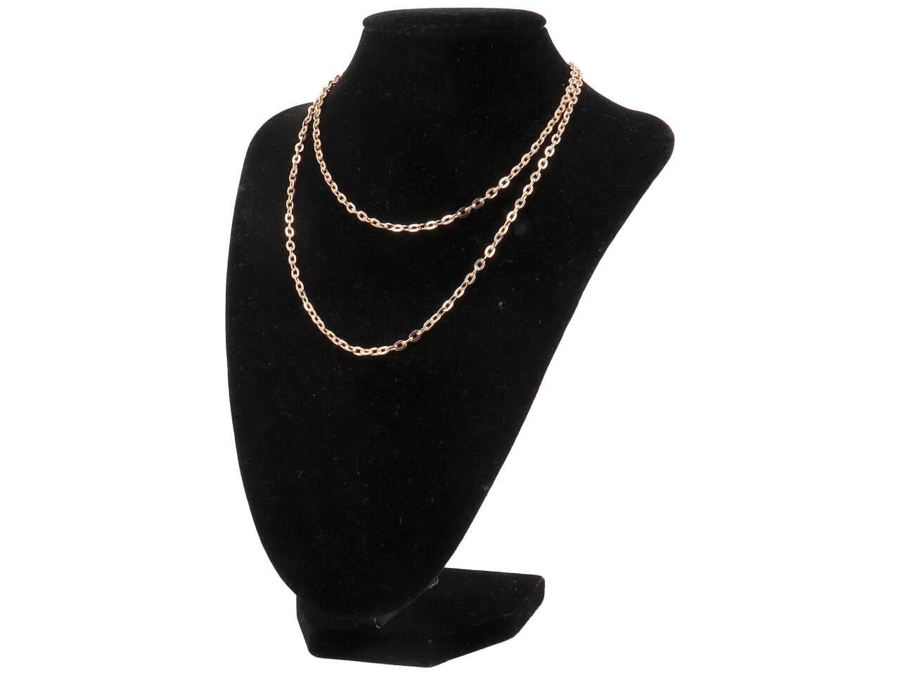 Collana a catena con maglia quadrata colore oro