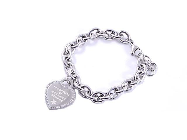 Bracciale c/cuore ricordati di brillare