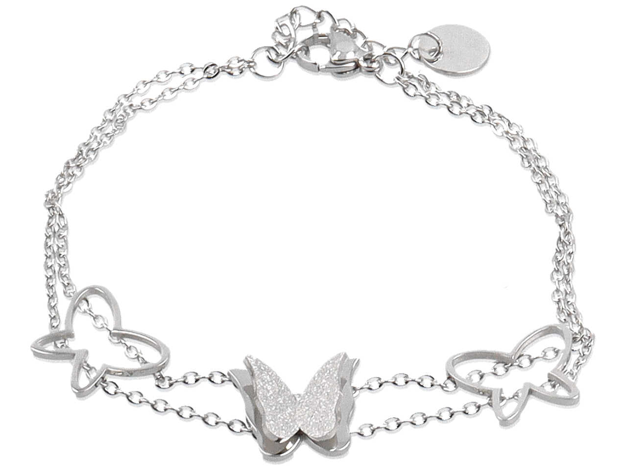 Bracciale 3farfalle 3d satin