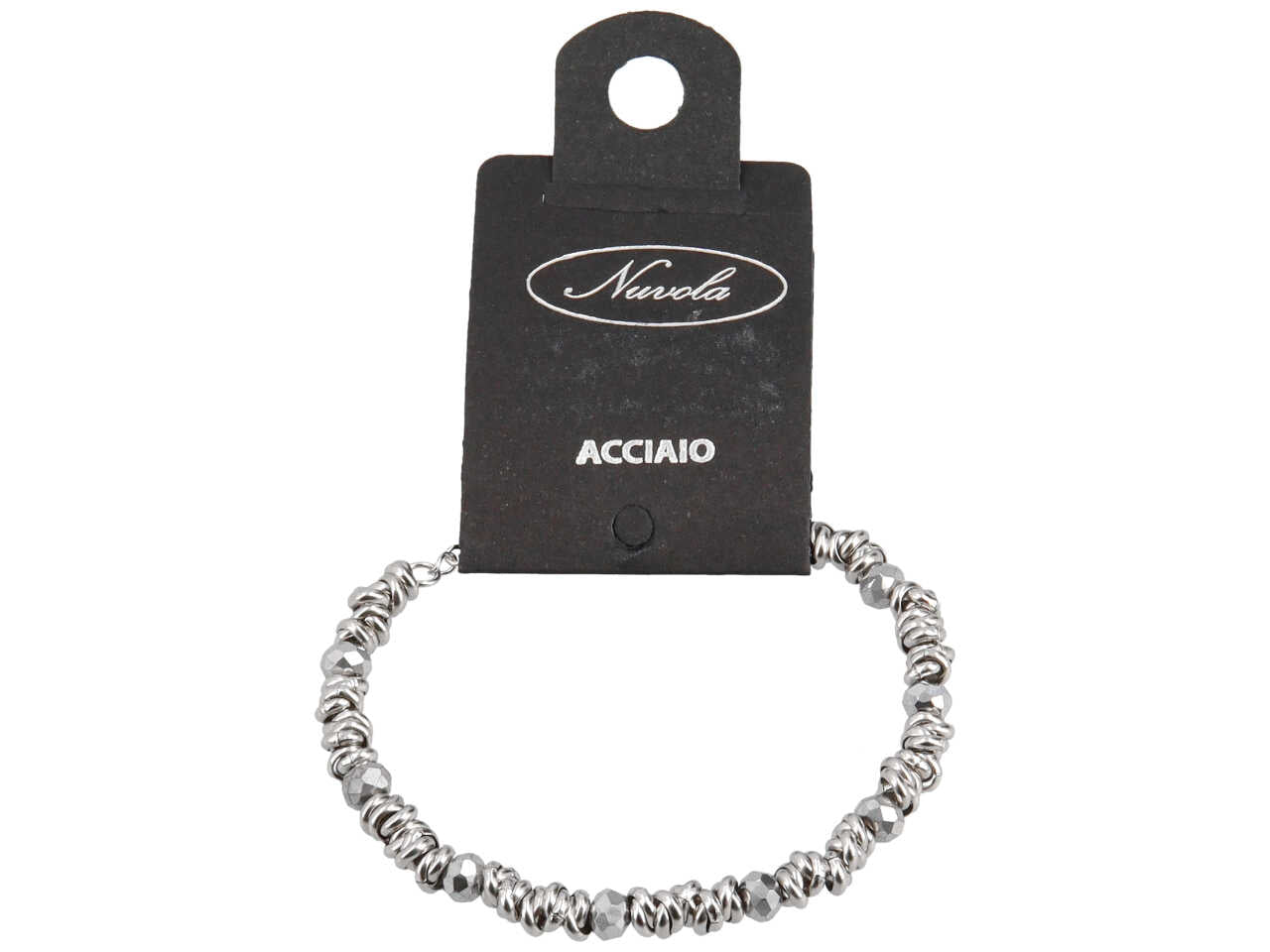 Bracciale nodini con sfere alternate